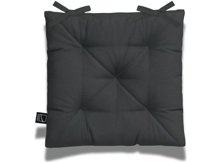 Prošívaný podsedák SILLA 40x40 cm - černý Prošívaný podsedák SILLA 40x40 cm - černý