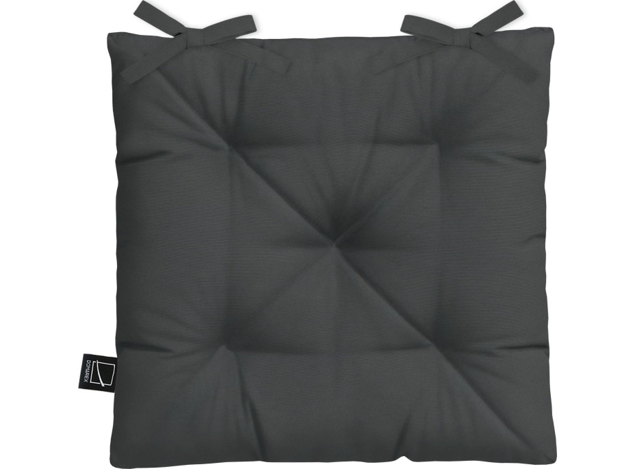 Prošívaný podsedák SILLA 40x40 cm - černý