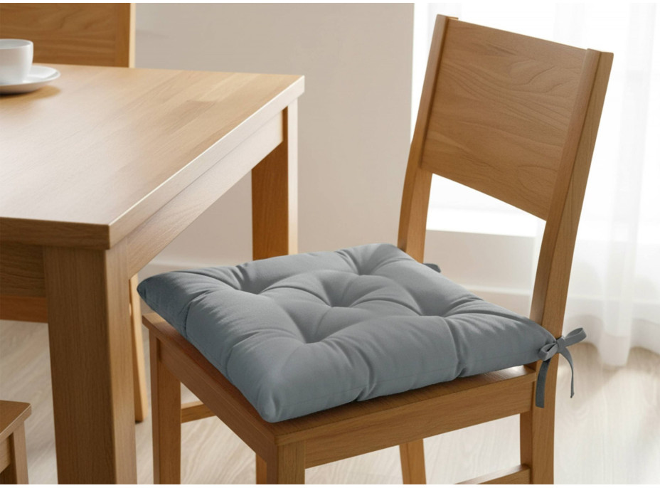 Prošívaný podsedák SILLA 40x40 cm - šedý