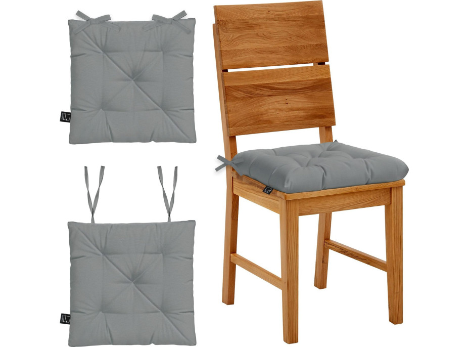 Prošívaný podsedák SILLA 40x40 cm - šedý