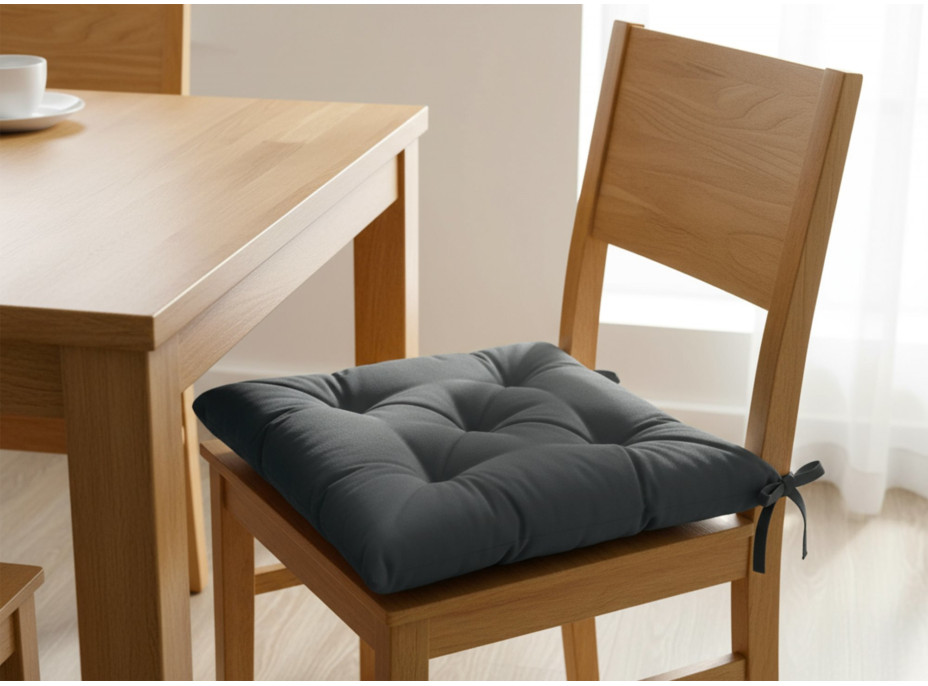 Prošívaný podsedák SILLA 40x40 cm - grafitový