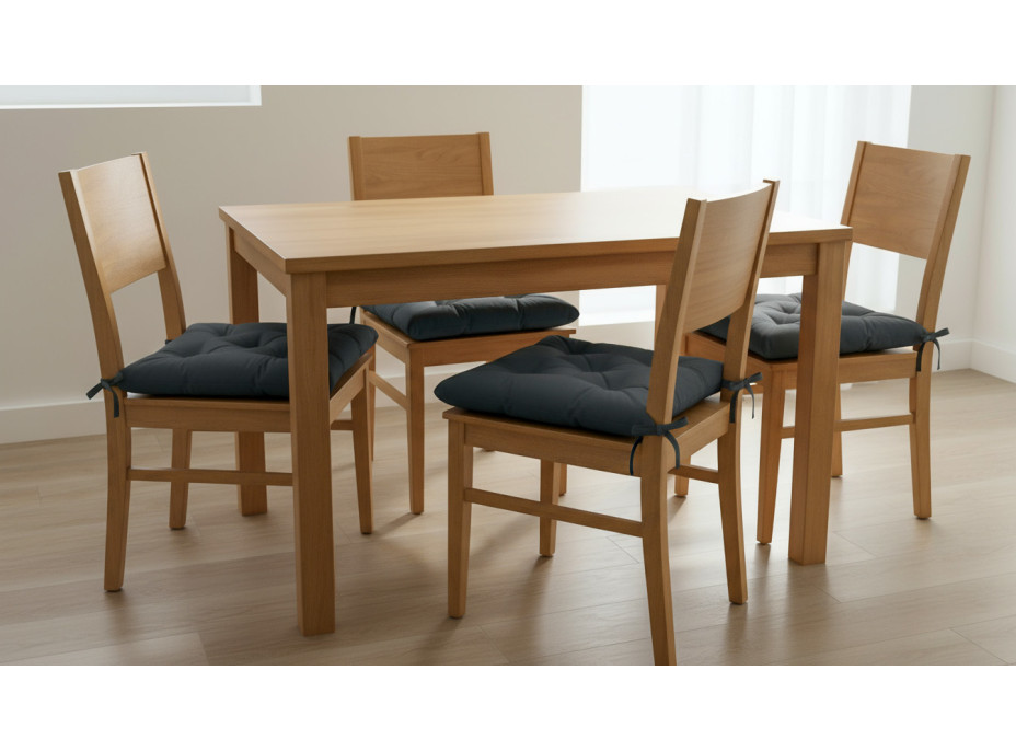 Prošívaný podsedák SILLA 40x40 cm - grafitový