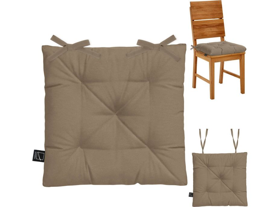 Prošívaný podsedák SILLA 40x40 cm - béžový