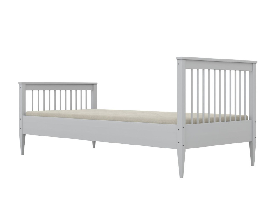 Dětská postel z masivu borovice EMILIE - 180x90 cm - bílá