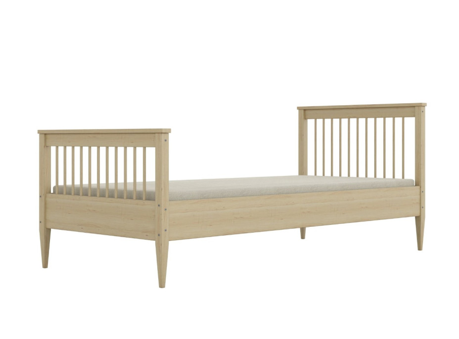 Dětská postel z masivu borovice EMILIE - 200x90 cm - přírodní borovice