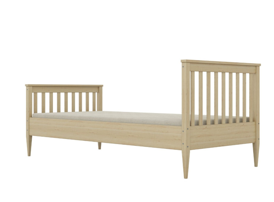 Dětská postel z masivu borovice IGNÁC - 180x80 cm - bez povrchových úprav