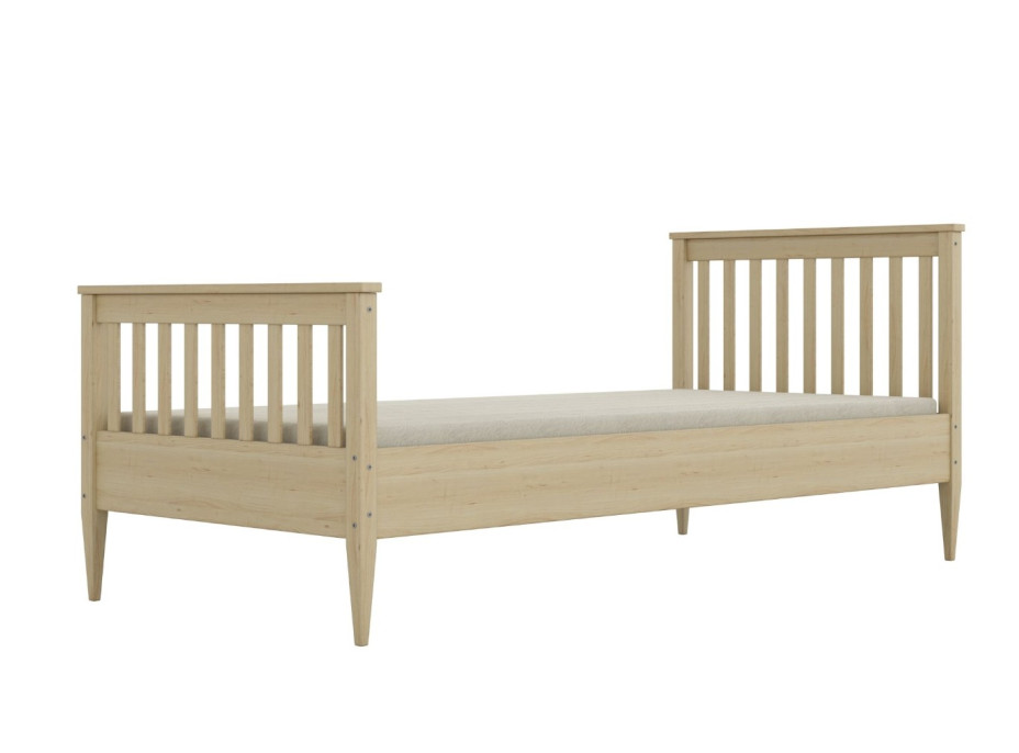 Dětská postel z masivu borovice IGNÁC - 160x80 cm - bez povrchových úprav
