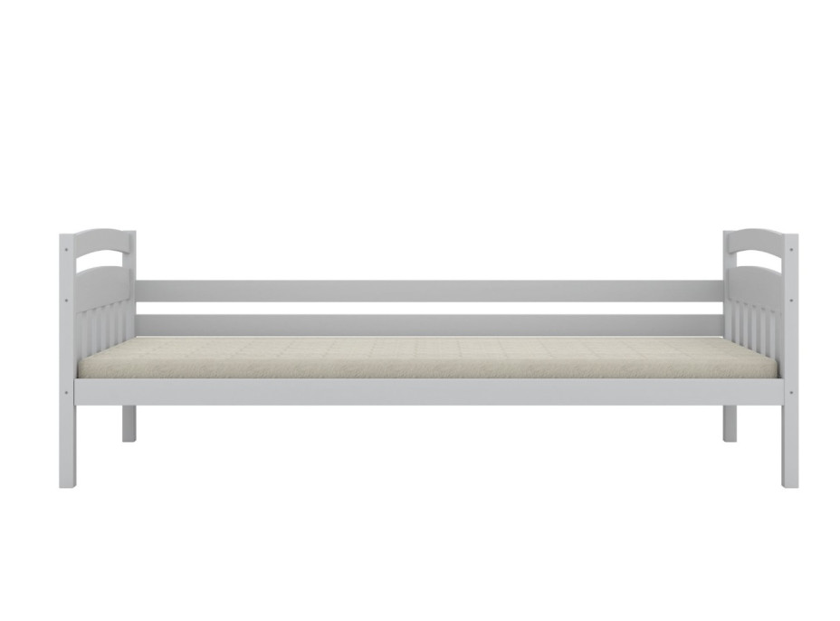 Dětská postel z masivu borovice TOSIA - 180x80 cm - bílá