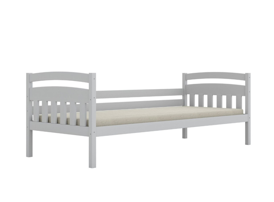 Dětská postel z masivu borovice TOSIA - 180x80 cm - bílá