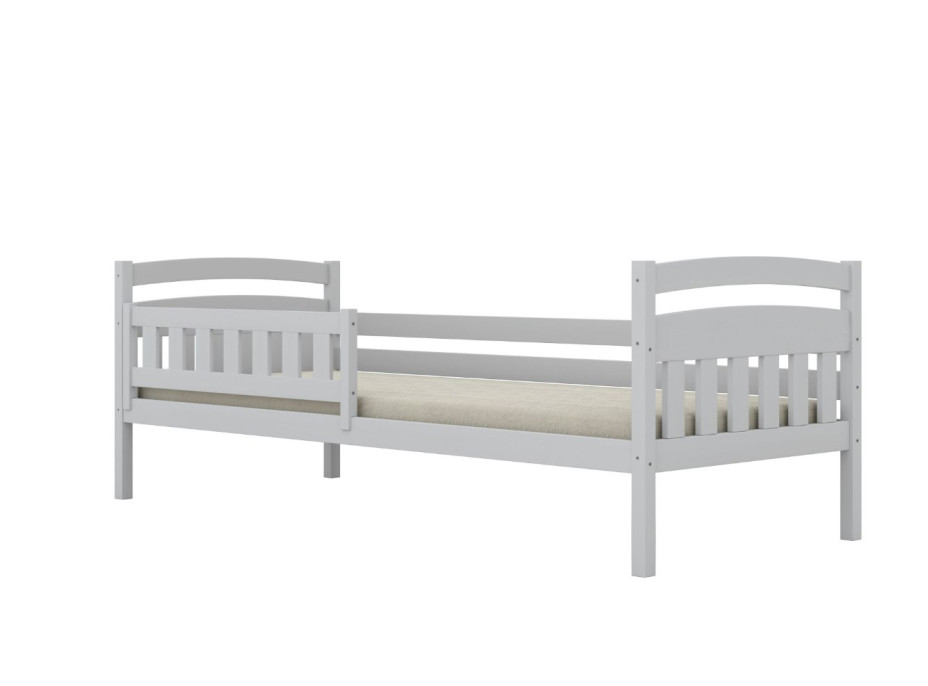 Dětská postel z masivu borovice TOSIA - 180x80 cm - bílá