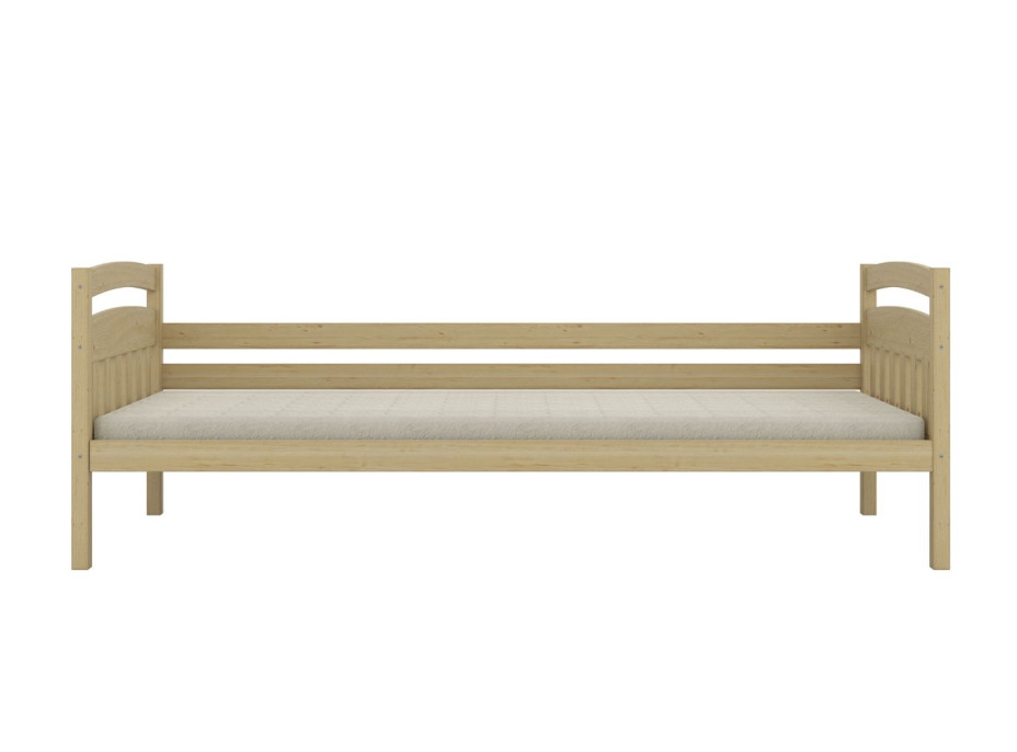 Dětská postel z masivu borovice TOSIA - 180x80 cm - přírodní borovice