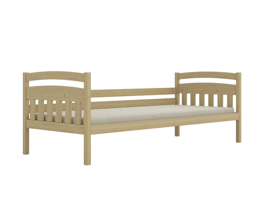 Dětská postel z masivu borovice TOSIA - 160x80 cm - bez povrchových úprav