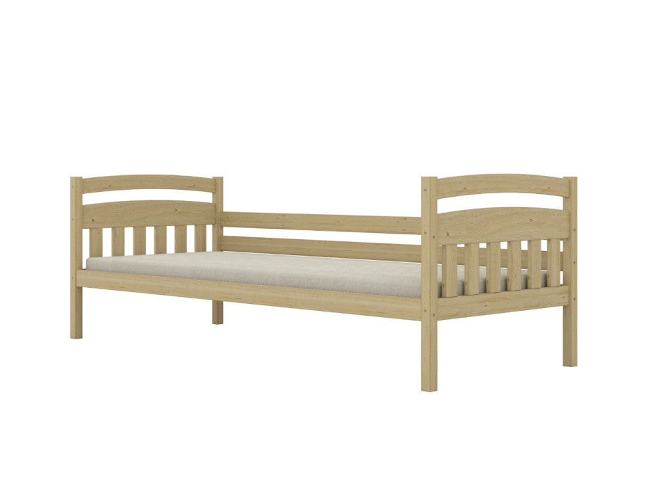 Dětská postel z masivu borovice TOSIA - 180x80 cm - přírodní borovice