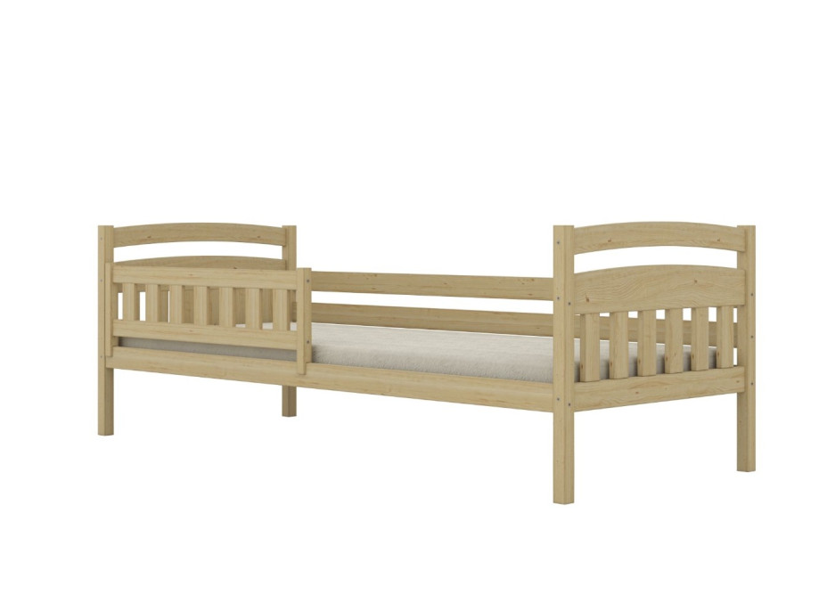 Dětská postel z masivu borovice TOSIA - 160x80 cm - bez povrchových úprav