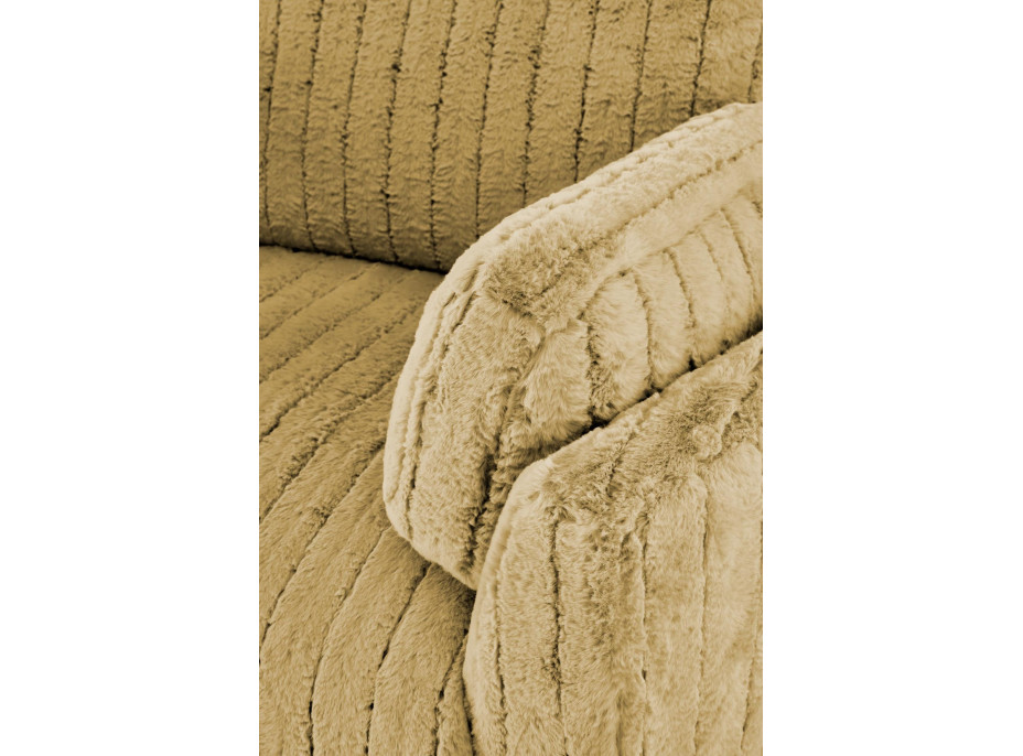 Rozkládací polohovací křeslo PEGAS - hořčicově žluté