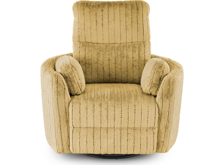 Rozkládací polohovací křeslo PEGAS - hořčicově žluté