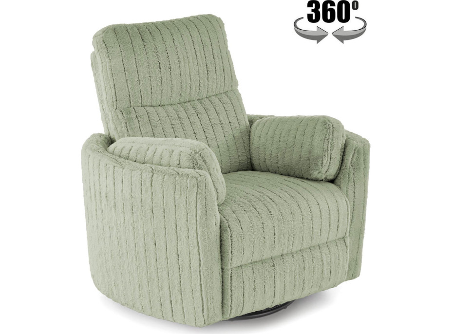 Rozkládací polohovací křeslo PEGAS - mátově zelené