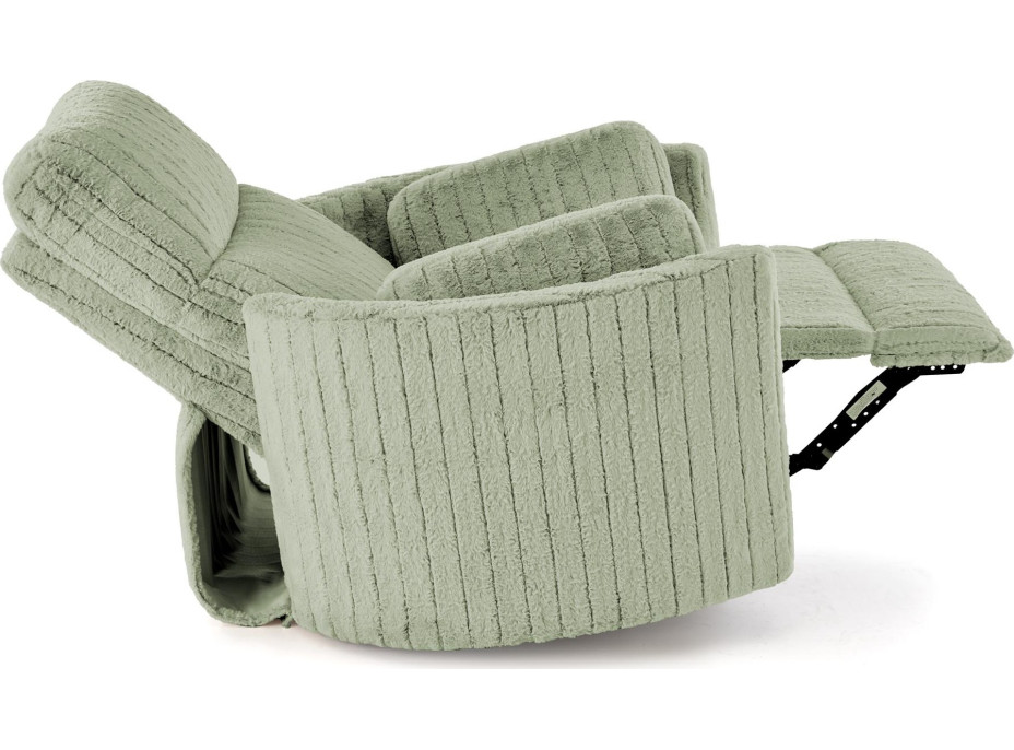 Rozkládací polohovací křeslo PEGAS - mátově zelené