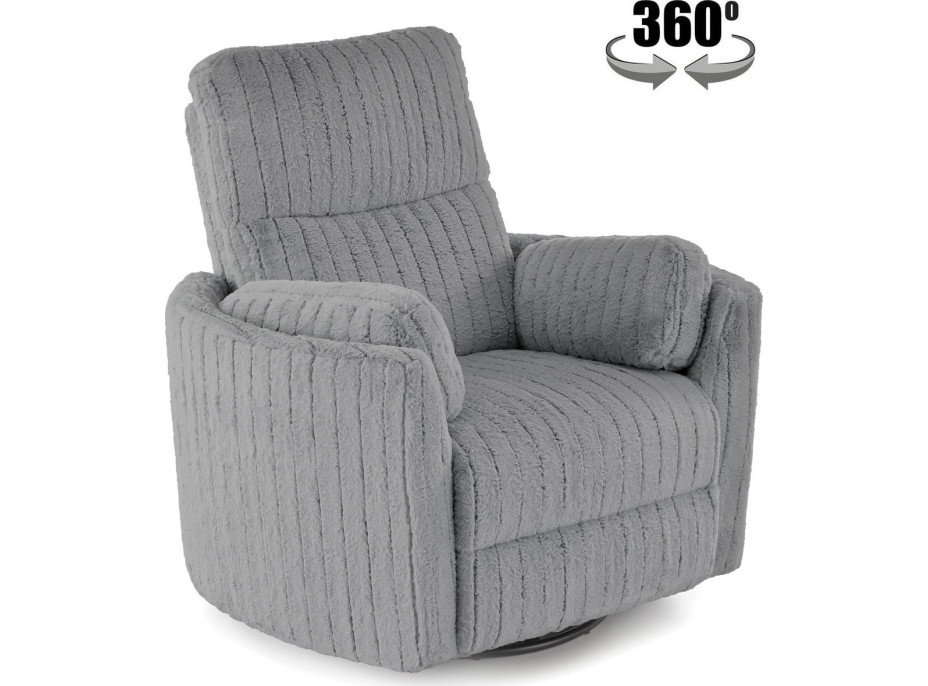 Rozkládací polohovací křeslo PEGAS - popelavě šedé