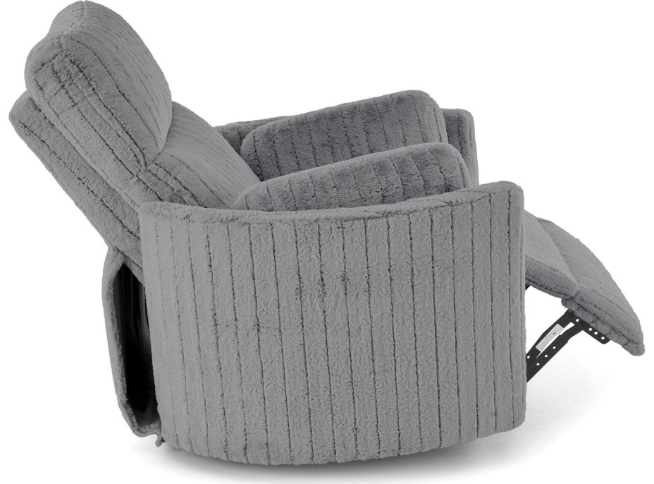 Rozkládací polohovací křeslo PEGAS - popelavě šedé