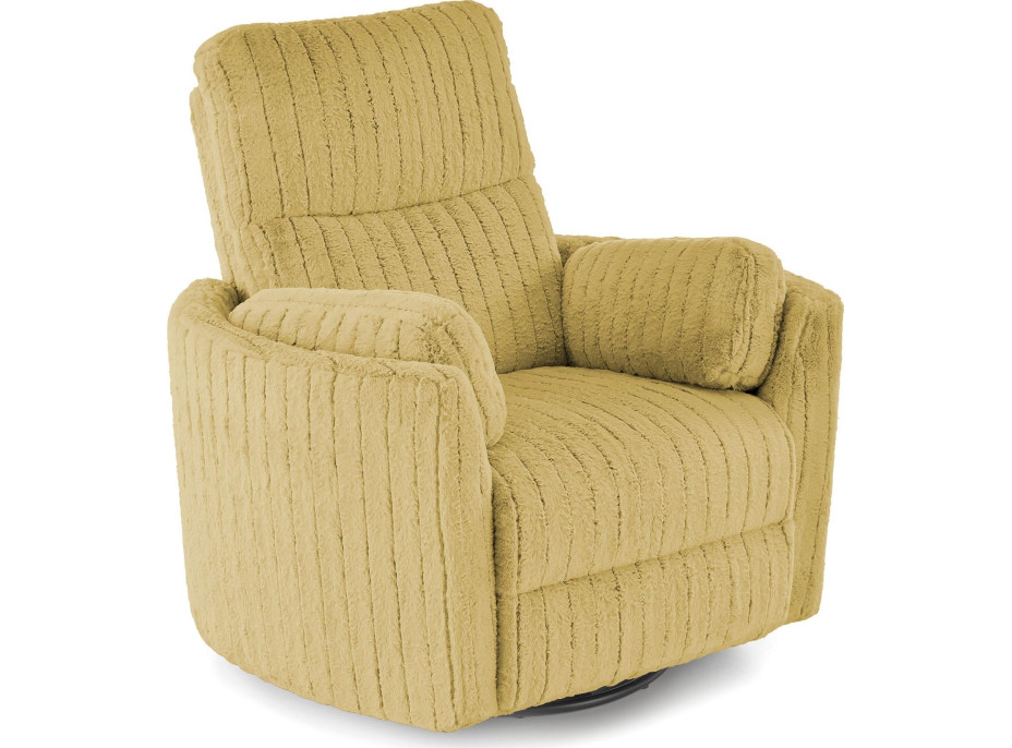 Rozkládací polohovací křeslo PEGAS - hořčicově žluté