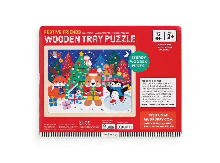 Mudpuppy Puzzle Vánoce 12 dílků