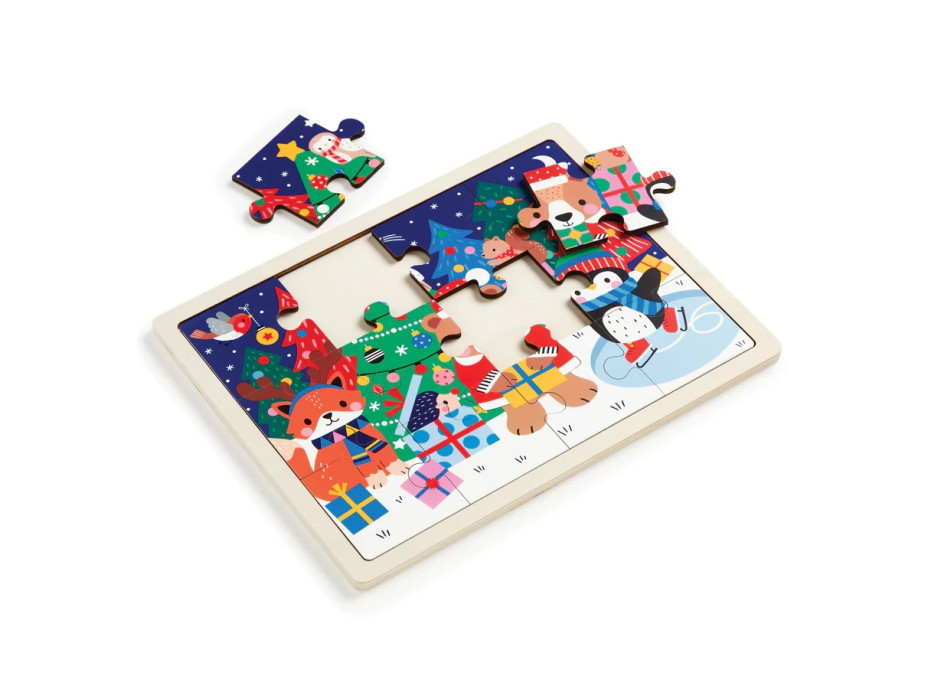 Mudpuppy Puzzle Vánoce 12 dílků