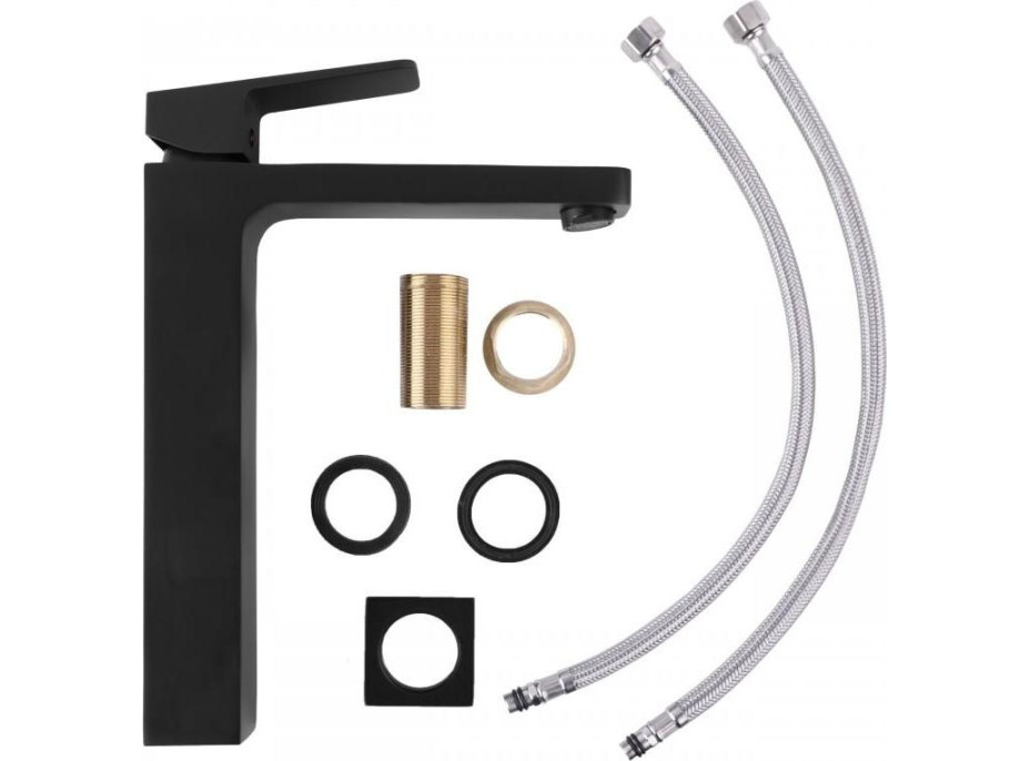 Umyvadlová baterie SARA - černá - vysoká