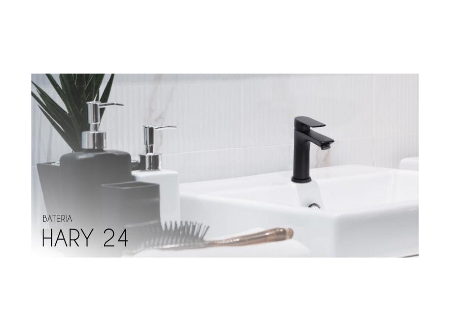 Umyvadlová baterie HARY - černá - vysoká