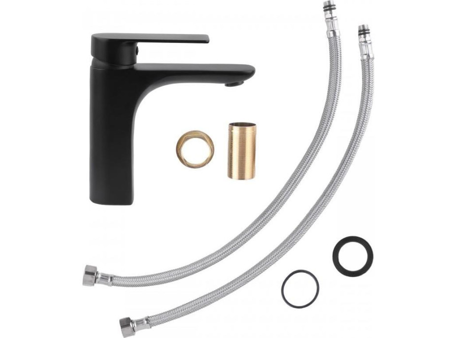 Umyvadlová baterie REMI - černá - vysoká