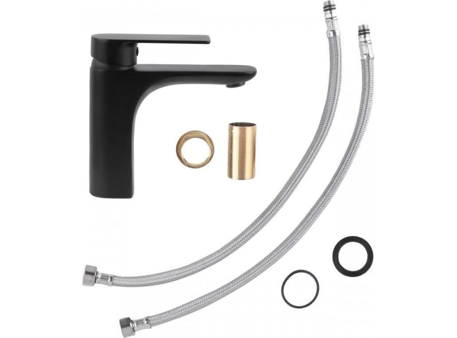 Umyvadlová baterie REMI - černá - vysoká