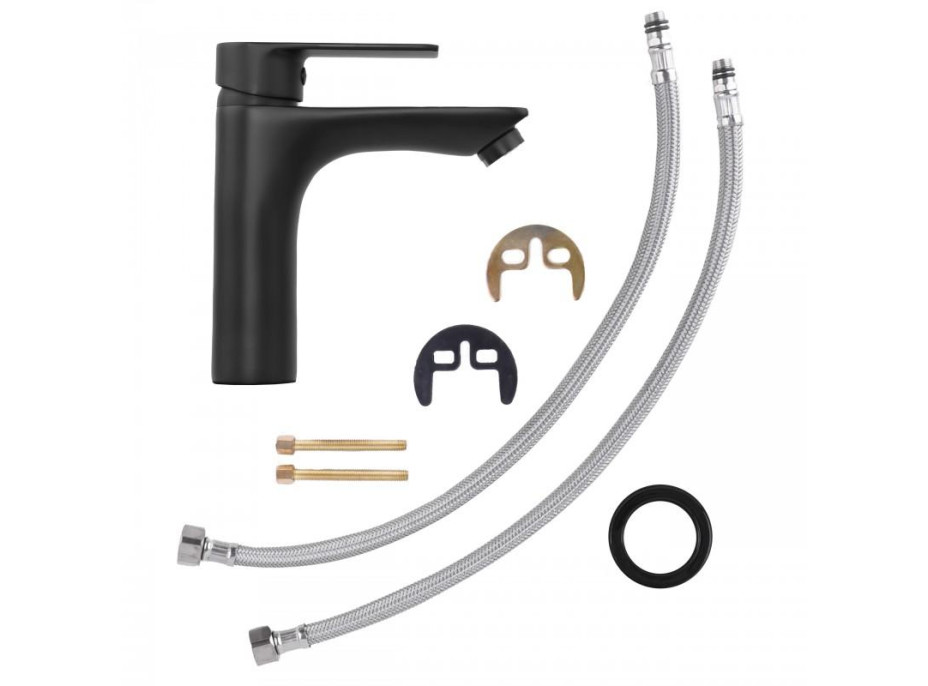 Umyvadlová baterie HARY - černá - vysoká