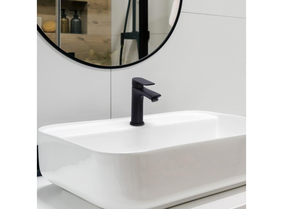 Umyvadlová baterie HARY - černá - vysoká