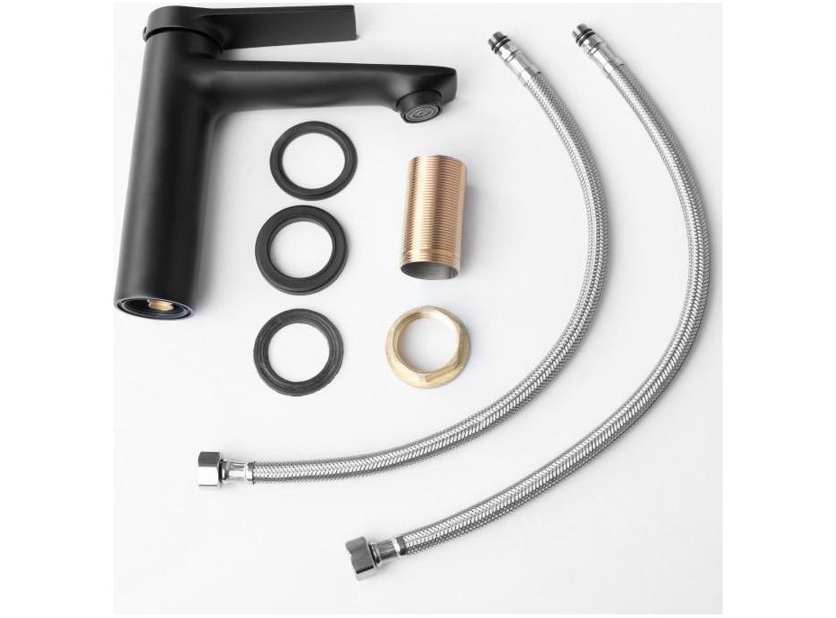 Umyvadlová baterie OMALA - černá - vysoká