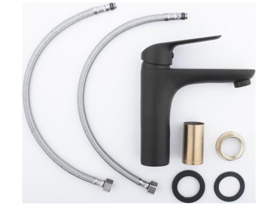 Umyvadlová baterie APIO - černá - nízká