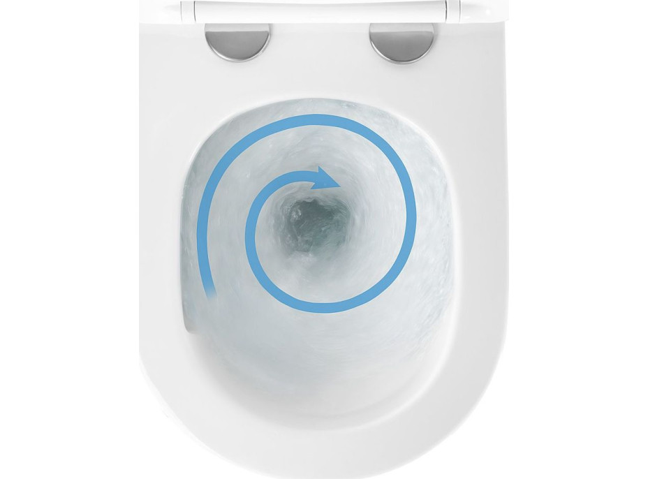 Závěsné WC REA CARLO mini Tornado NFQ + Duroplast sedátko flat - bílé