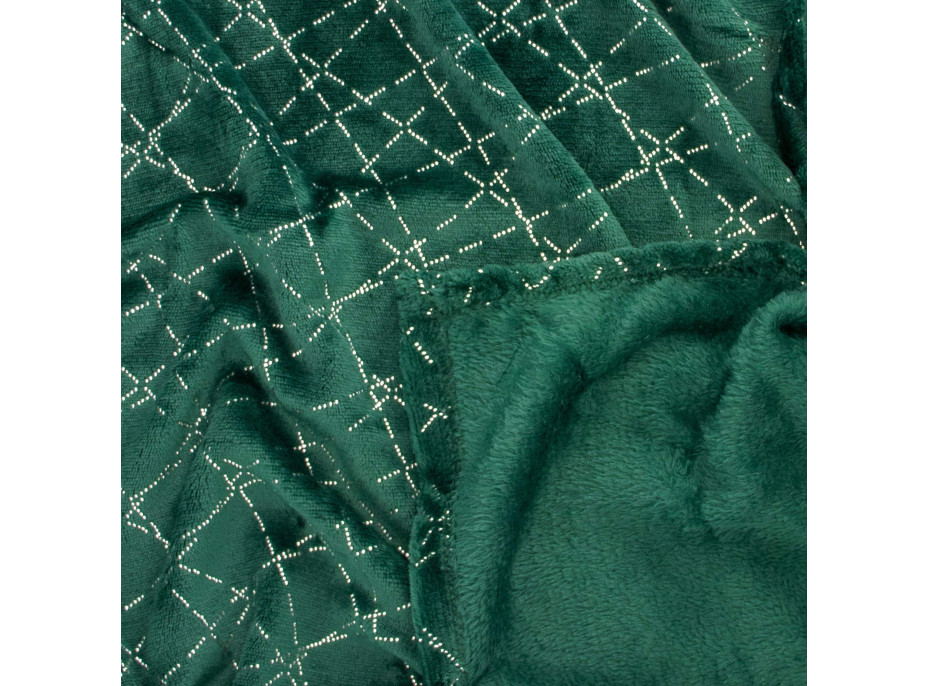 Deka přehoz NILO SILVER 130x170 cm - zelená