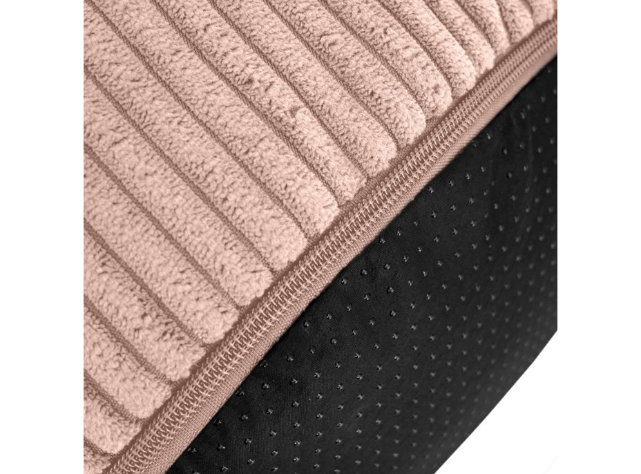 Taburet CHILL SPOT Velvet Stripes 45x45x25 cm - růžový