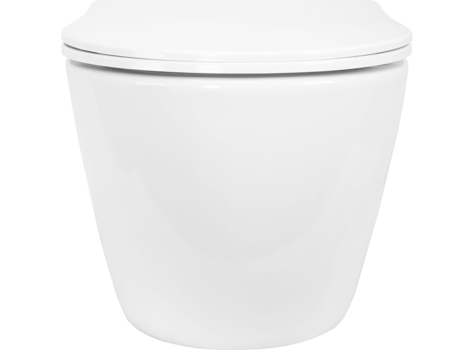 Závěsné WC REA CARLO mini Tornado NFQ + Duroplast sedátko flat - bílé