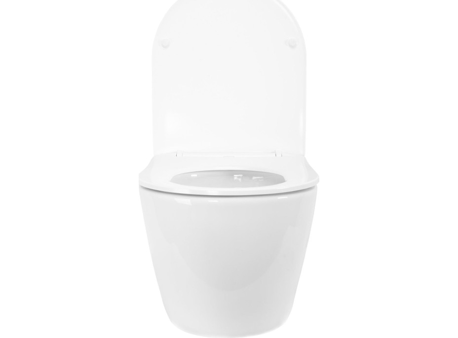 Závěsné WC REA CARLO mini Tornado NFQ + Duroplast sedátko flat - bílé