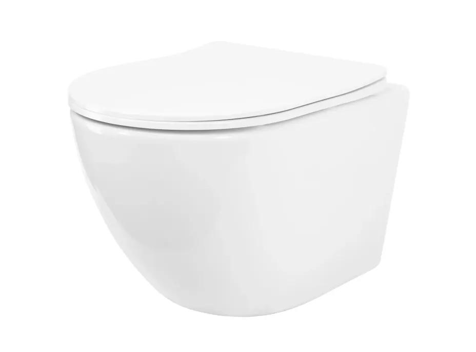 Závěsné WC REA CARLO mini Tornado NF + Duroplast sedátko flat - bílé Závěsné WC REA CARLO mini Tornado NF + Duroplast sedátko flat - bílé