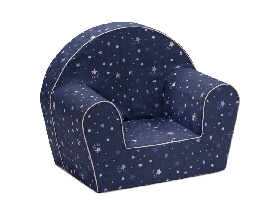 Dětské křesílko MINI - Hvězdné nebe - tmavě modré