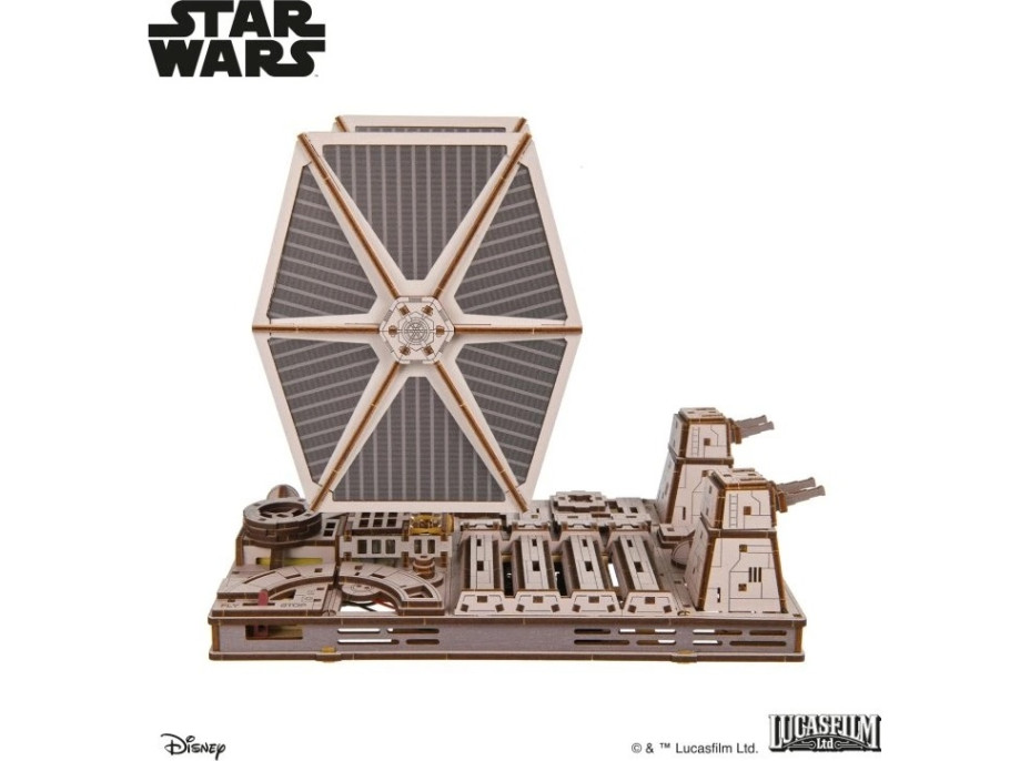 Ugears 3D dřevěná mechanická skládačka Star Wars Stíhačka TIE