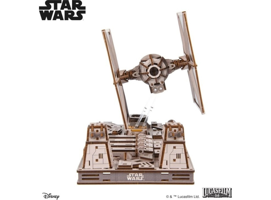 Ugears 3D dřevěná mechanická skládačka Star Wars Stíhačka TIE