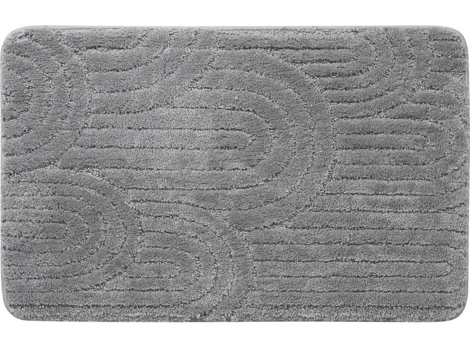 Aqualine RIST koupelnová předložka, 50x80cm, 100% polyester, protiskluz, šedá NI8593 Aqualine RIST koupelnová předložka, 50x80cm, 100% polyester, protiskluz, šedá NI8593