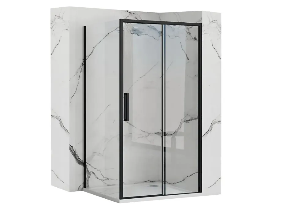 Sprchový kout MAXMAX Rea RAPID slide 140x80 cm - černý Sprchový kout MAXMAX Rea RAPID slide 140x80 cm - černý