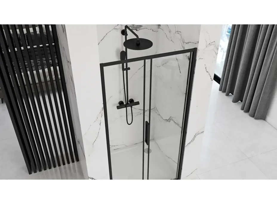 Sprchové dveře MAXMAX Rea RAPID slide 150 cm - černé