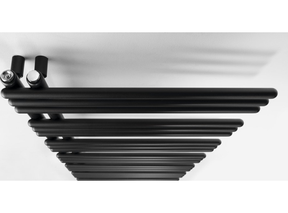 Aqualine POSEIDON otopné těleso 550x1740mm, černá mat PS517B