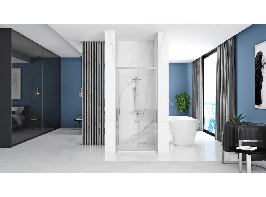 Sprchové dveře MAXMAX Rea RAPID slide 150 cm - chrom