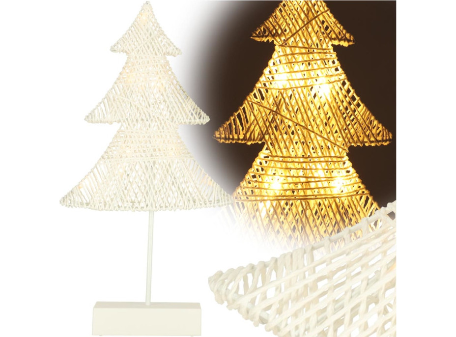 Vánoční stojící stromek 39 cm 10LED - teplá bílá Vánoční stojící stromek 39 cm 10LED - teplá bílá